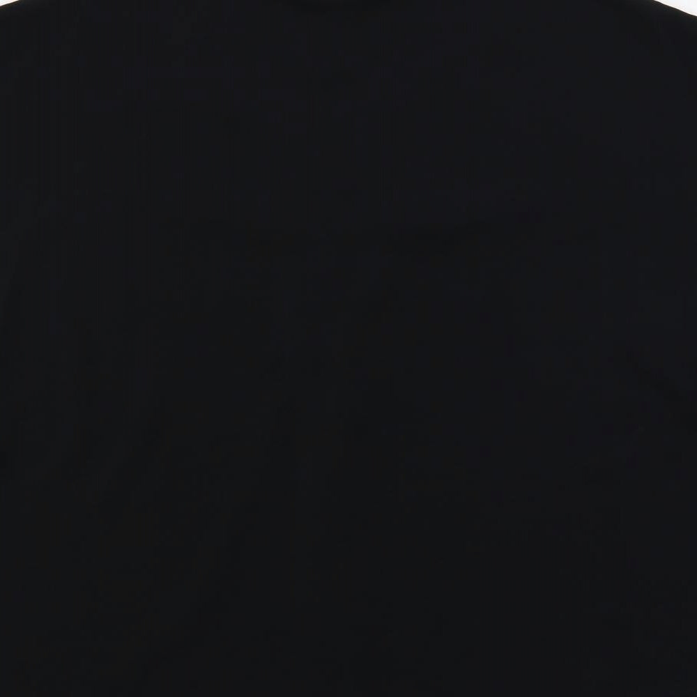 Marks and Spencer Womens Black Polyester Basic Blouse Size 16 Round Neck