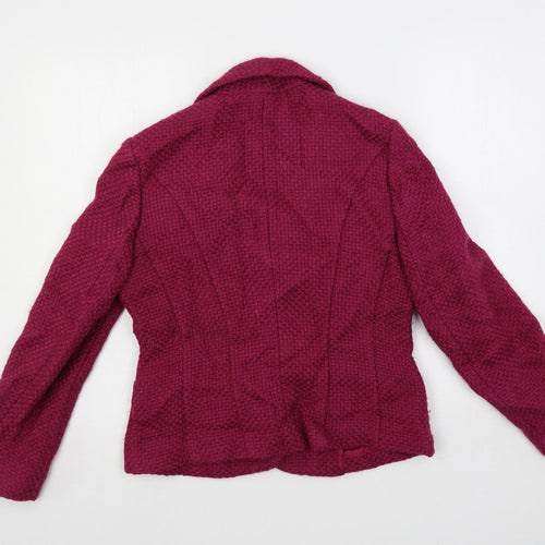 Alex & Co. Womens Purple Jacket Blazer Size 10 Button
