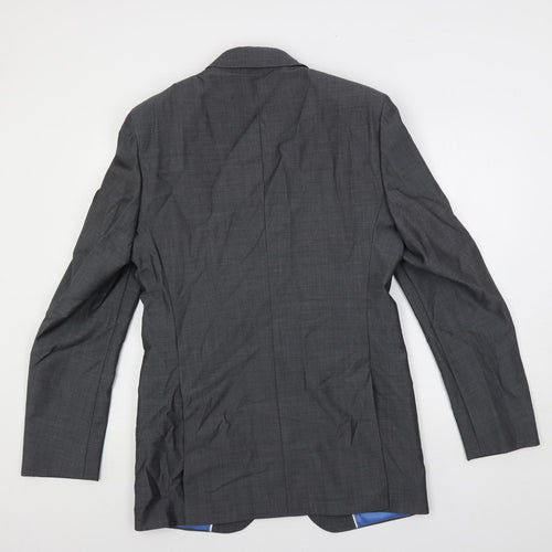 Marks and Spencer Mens Grey Wool Jacket Suit Jacket Size 38 Regular