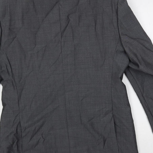 Marks and Spencer Mens Grey Wool Jacket Suit Jacket Size 38 Regular
