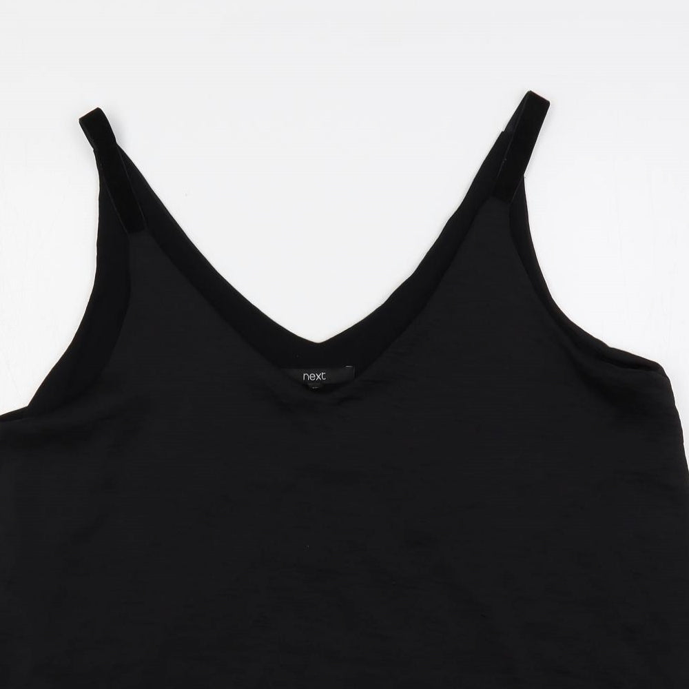 NEXT Womens Black Polyester Camisole Tank Size 20 Scoop Neck
