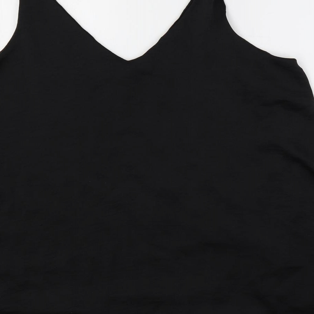 NEXT Womens Black Polyester Camisole Tank Size 20 Scoop Neck