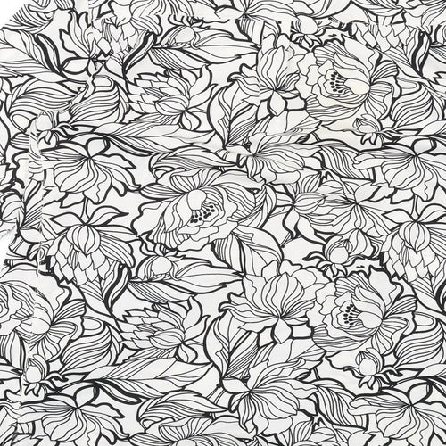 Damart Womens White Floral Polyester Basic Blouse Size 10 V-Neck
