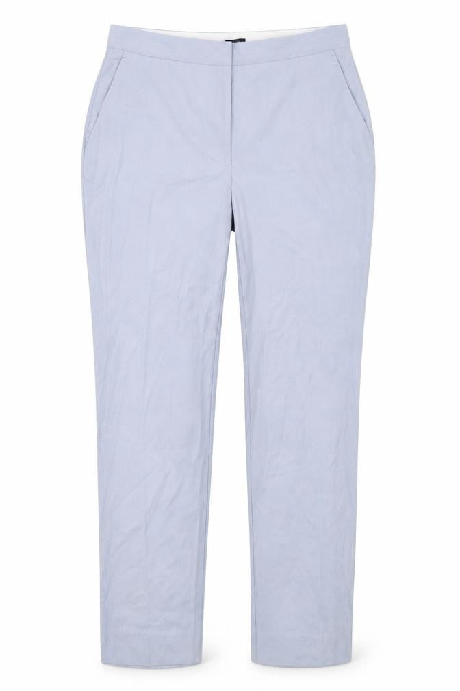 Zara Womens Blue Polyester Dress Pants Trousers Size 16 L28 in Regular Zip