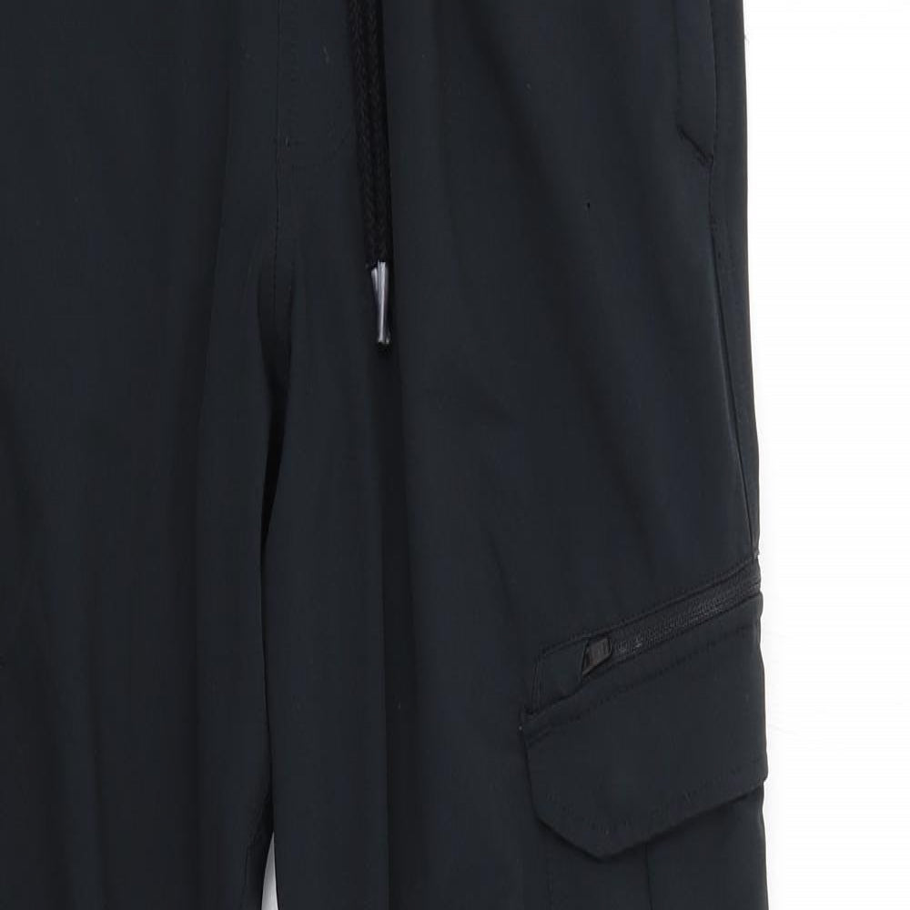 Under armour Mens Black Polyester Jogger Trousers Size M L33 in Regular Drawstring