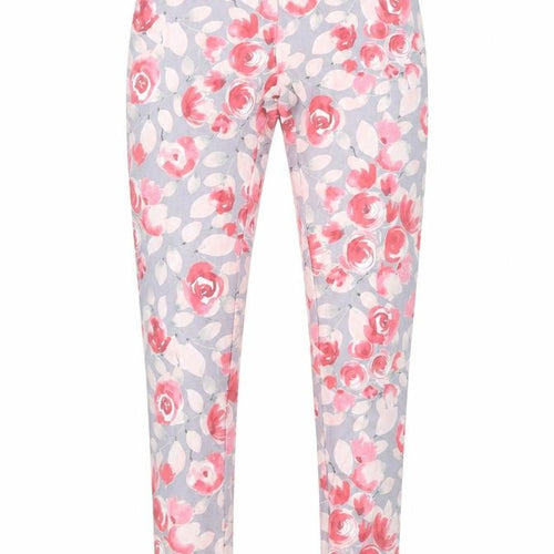 Tchibo Womens Multicoloured Floral Cotton Carrot Leggings Size 8 L30 in