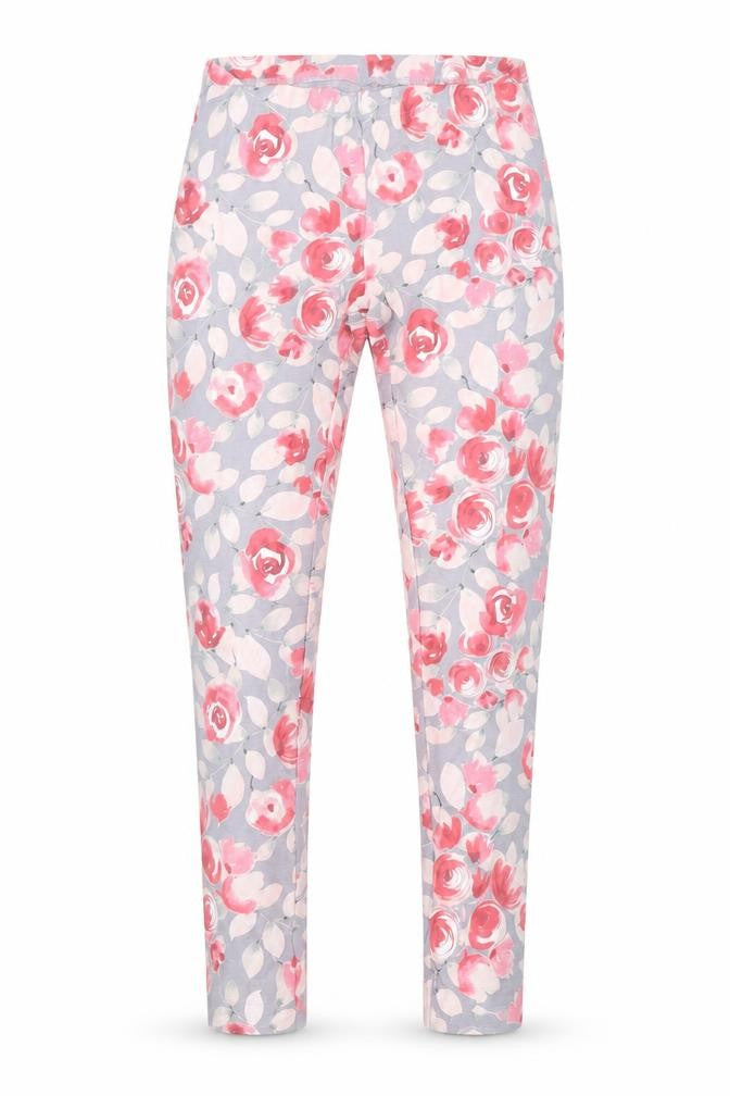 Tchibo Womens Multicoloured Floral Cotton Carrot Leggings Size 8 L30 in