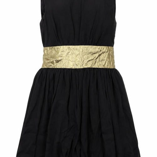 BB Dakota Womens Black Patent Leather A-Line Size 4 Round Neck Zip