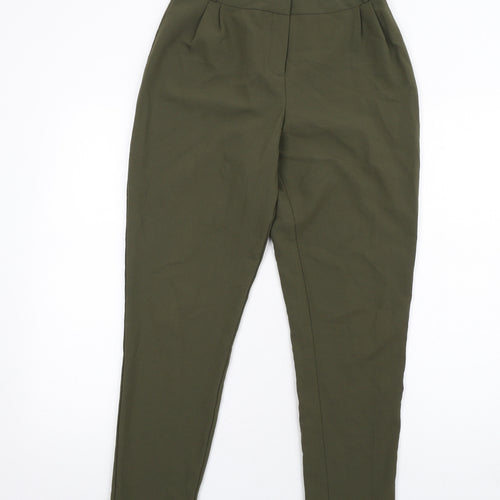 Missguided Womens Green Polyester Dress Pants Trousers Size 8 L29 in Regular Zip