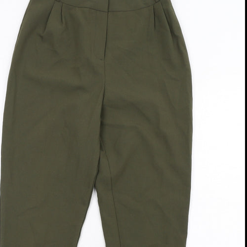 Missguided Womens Green Polyester Dress Pants Trousers Size 8 L29 in Regular Zip