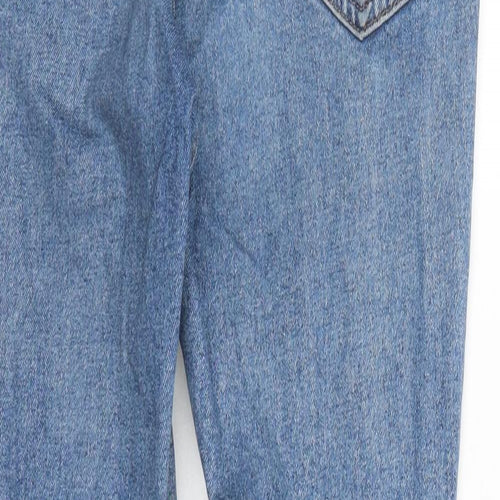 FOREVER 21 Womens Blue Cotton Skinny Jeans Size 30 in L27 in Regular Zip