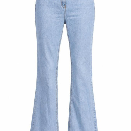 COLLUSION Womens Blue Cotton Flared Jeans Size 26 in L31 in Regular Zip