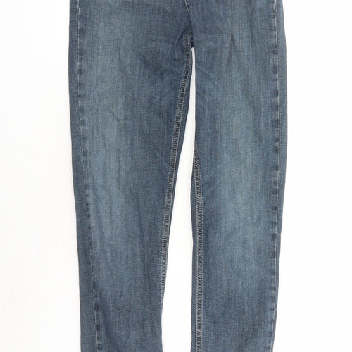 Topshop Womens Blue Cotton Skinny Jeans Size 26 in L31 in Regular Zip