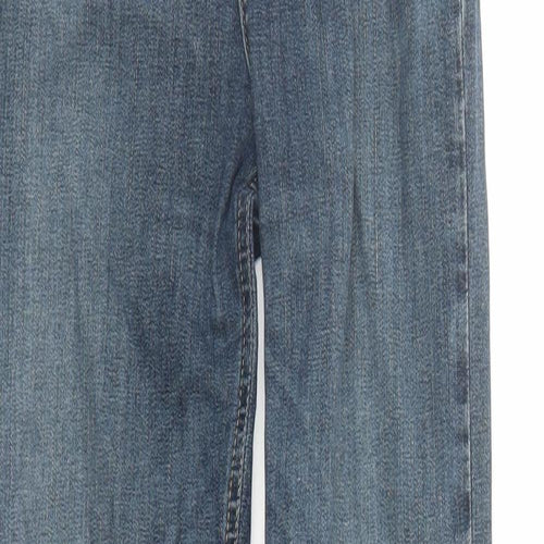 Topshop Womens Blue Cotton Skinny Jeans Size 26 in L31 in Regular Zip