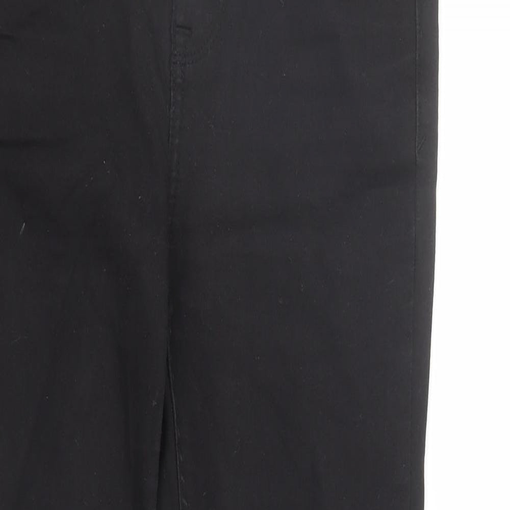 New Look Womens Black Cotton Skinny Jeans Size 8 L27 in Regular Zip - Super Skinny