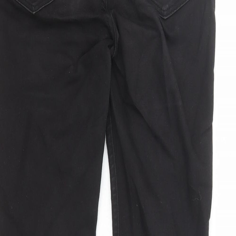 New Look Womens Black Cotton Skinny Jeans Size 8 L27 in Regular Zip - Super Skinny
