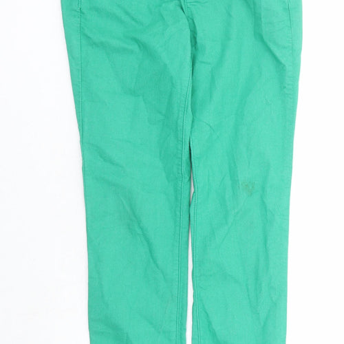 United Colors of Benetton Womens Green Cotton Jegging Jeans Size 26 in L27 in Regular Zip