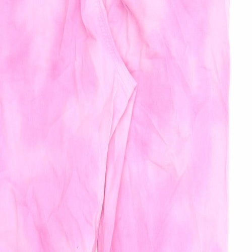 Gap Womens Pink Cotton Straight Jeans Size 4 L27 in Regular Zip - Tie Dye Effect