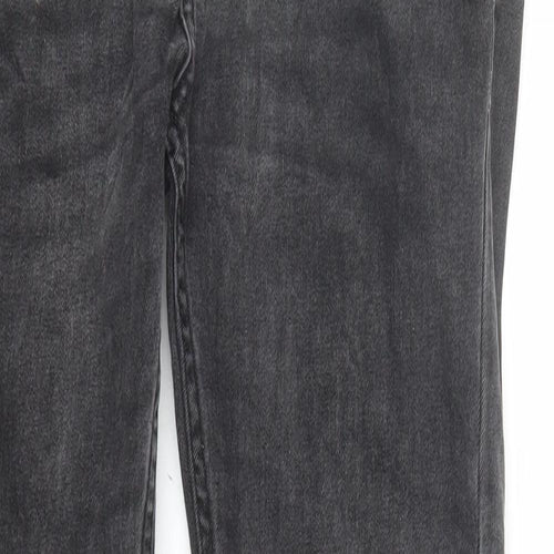 Topman Mens Grey Cotton Skinny Jeans Size 30 in L30 in Regular Buckle