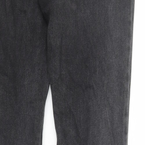 Topman Mens Grey Cotton Skinny Jeans Size 30 in L30 in Regular Buckle