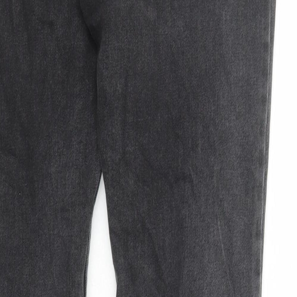 Topman Mens Grey Cotton Skinny Jeans Size 30 in L30 in Regular Buckle