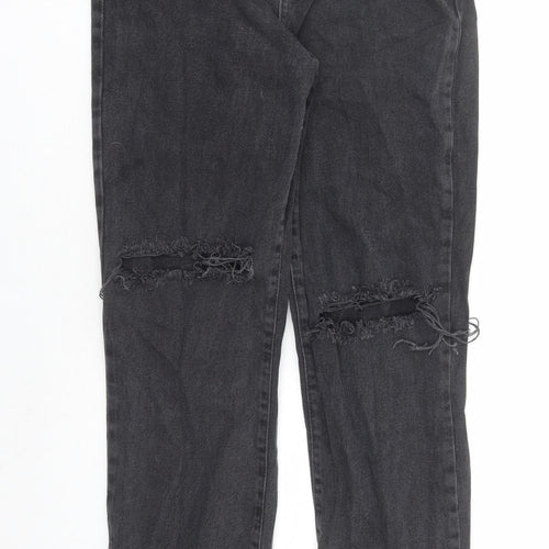 Na-kd Womens Black Polyester Straight Jeans Size 26 in L30 in Regular Zip