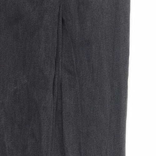 Na-kd Womens Black Polyester Straight Jeans Size 26 in L30 in Regular Zip