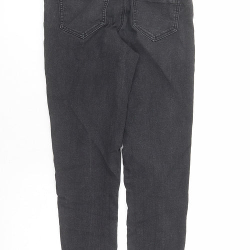Dorothy Perkins Womens Black Cotton Skinny Jeans Size 8 L26 in Regular Zip - Glitter