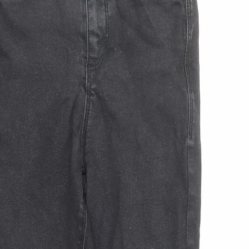 Dorothy Perkins Womens Black Cotton Skinny Jeans Size 8 L26 in Regular Zip - Glitter