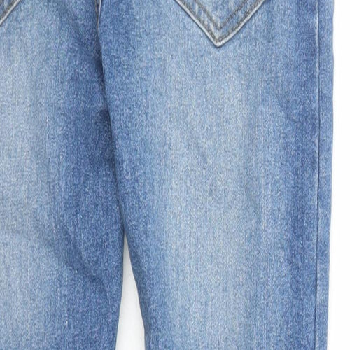 Denim & Co. Boys Blue Cotton Skinny Jeans Size 10-11 Years L24 in Regular Zip