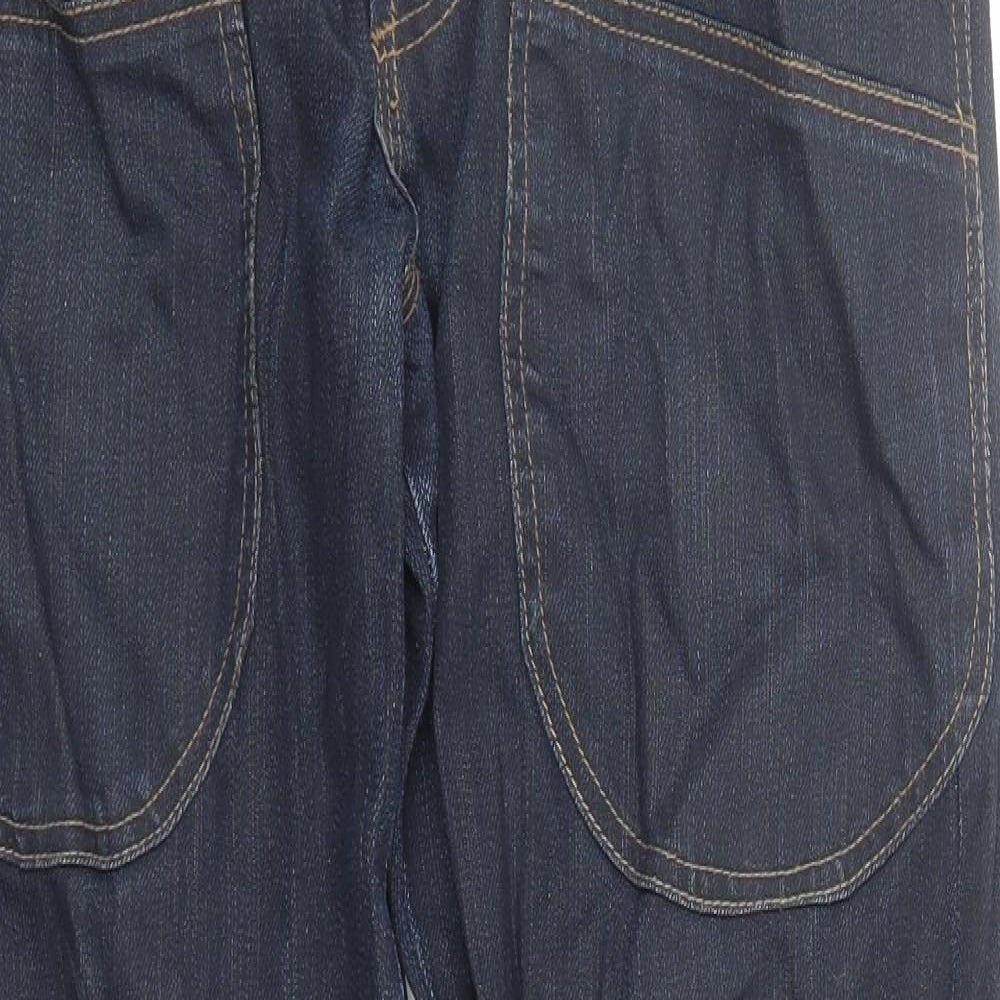 Bench Mens Blue Cotton Straight Jeans Size 32 in L31 in Regular Zip