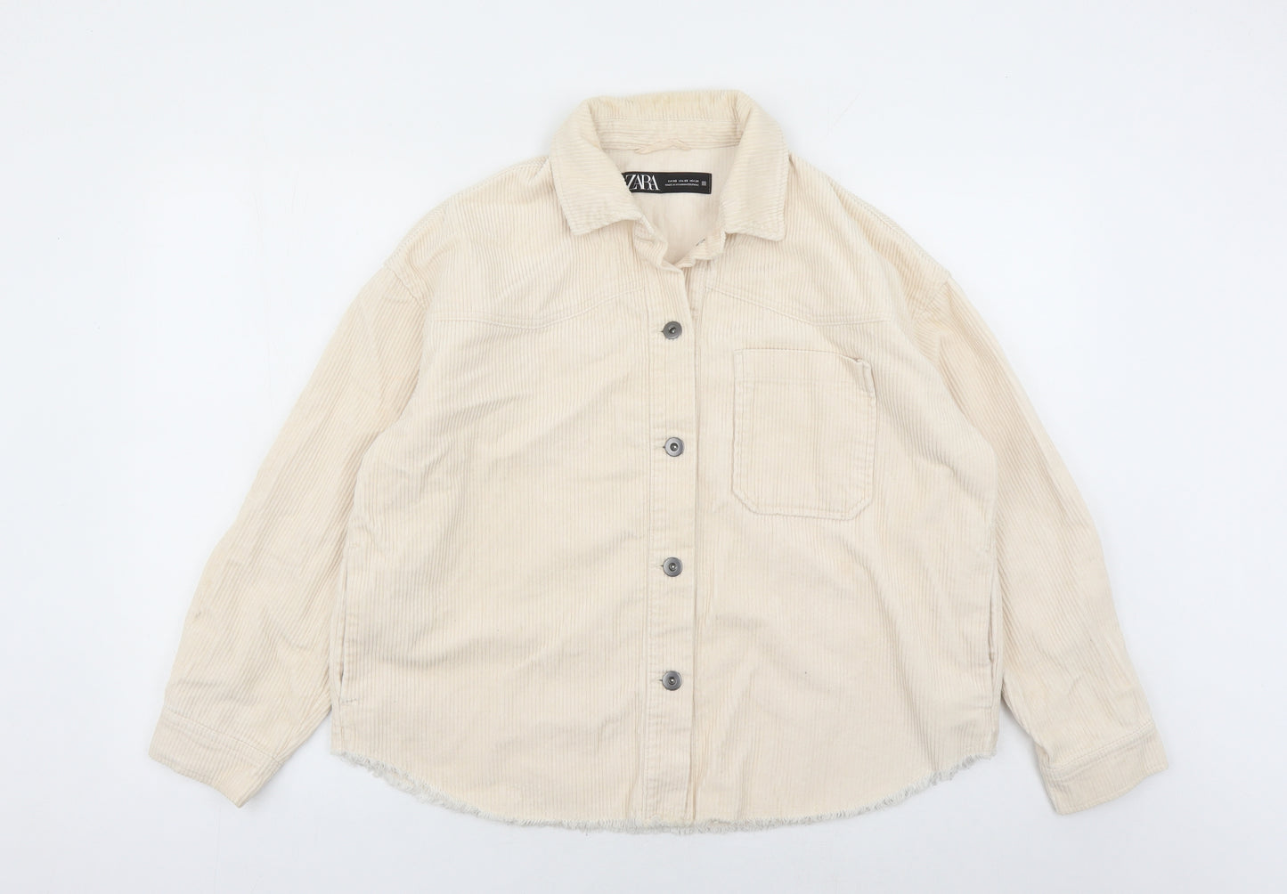 Zara Womens Beige Jacket Size XS Button