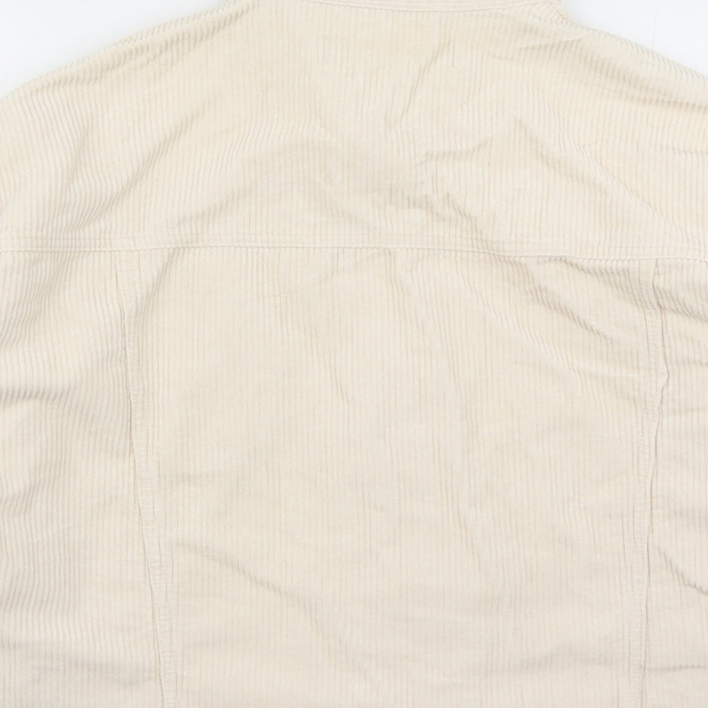 Zara Womens Beige Jacket Size XS Button