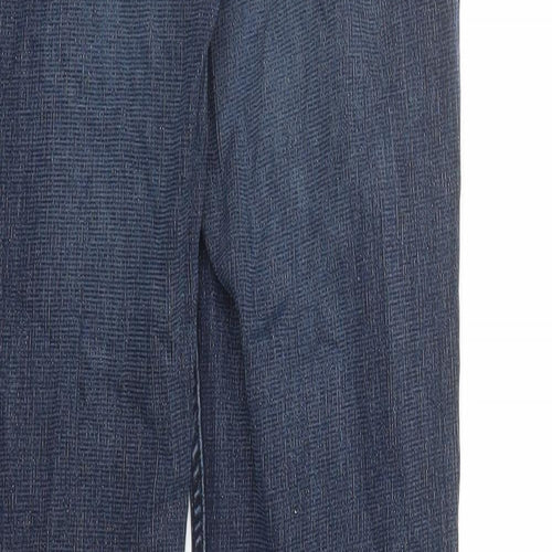 Miss Captain Womens Blue Cotton Straight Jeans Size 30 in L31 in Regular Zip