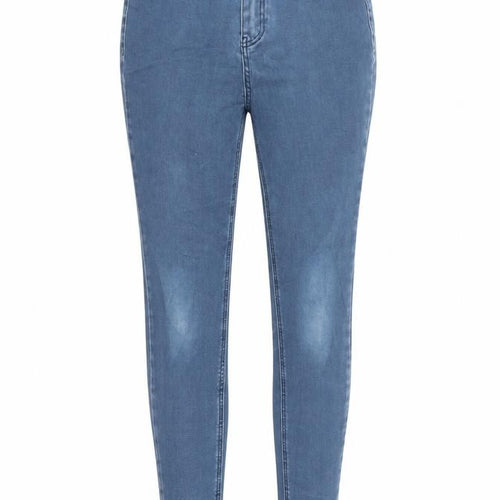 TU Womens Blue Cotton Skinny Jeans Size 12 L30 in Regular Zip