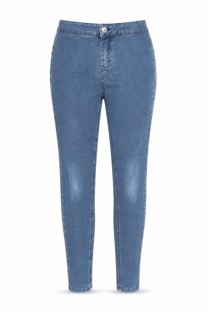 TU Womens Blue Cotton Skinny Jeans Size 12 L30 in Regular Zip
