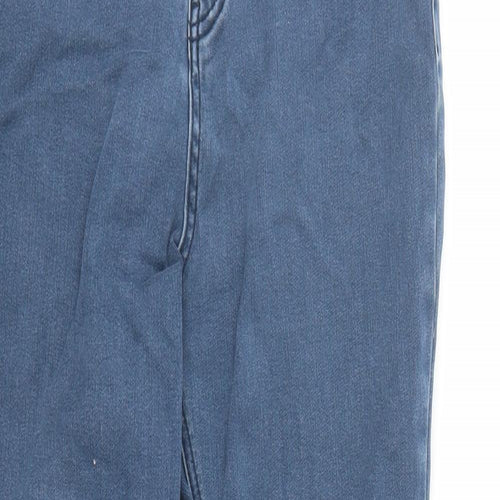 TU Womens Blue Cotton Skinny Jeans Size 12 L30 in Regular Zip