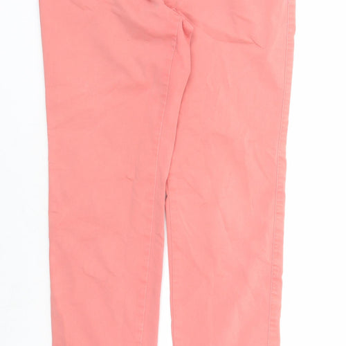 Olsen Womens Orange Cotton Straight Jeans Size 30 in L29 in Regular Zip