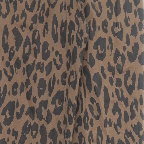 Stradivarius Womens Brown Animal Print Polyester Skinny Jeans Size 26 in L27 in Regular Zip - Leopard Pattern