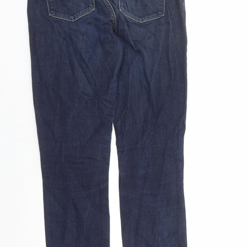 Levi's Womens Blue Cotton Straight Jeans Size 28 in L30 in Regular Zip