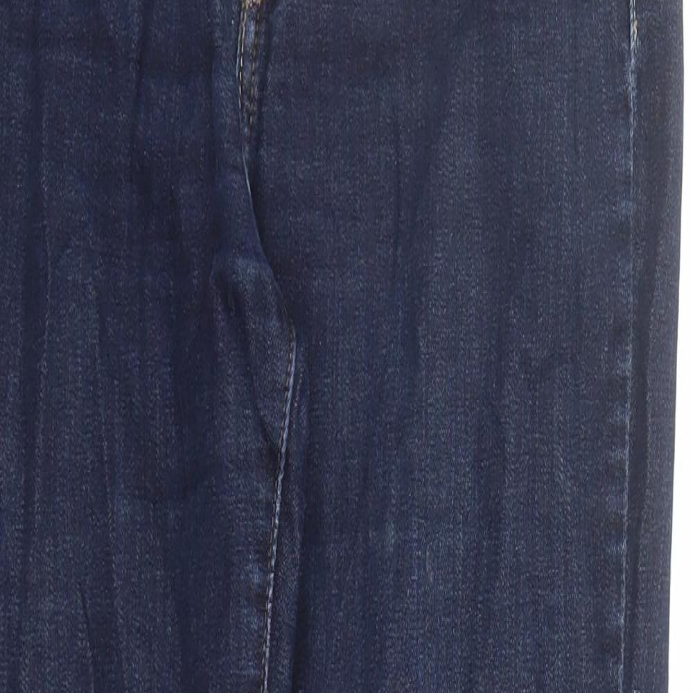 Levi's Womens Blue Cotton Straight Jeans Size 28 in L30 in Regular Zip