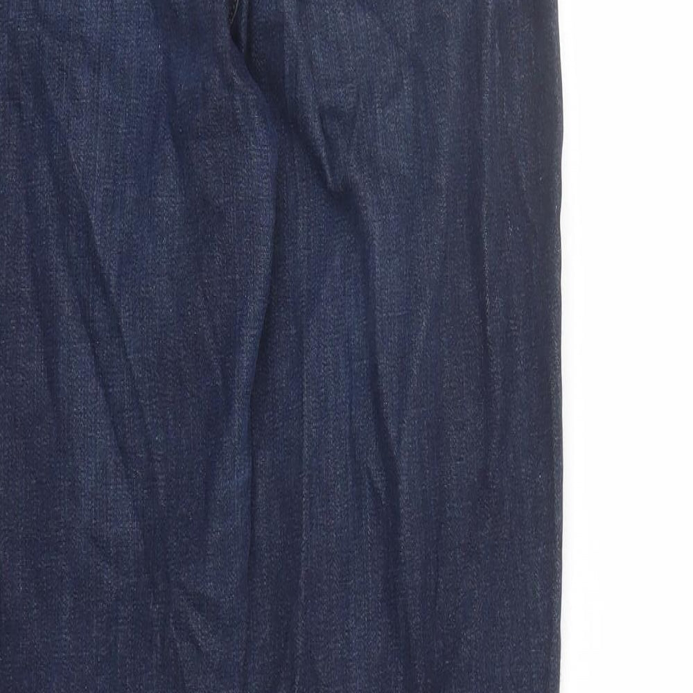 Levi's Womens Blue Cotton Straight Jeans Size 28 in L30 in Regular Zip