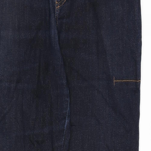 Mandatory Mens Blue Cotton Straight Jeans Size 34 in L30 in Regular Zip