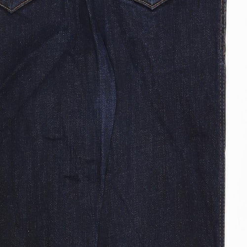 Mandatory Mens Blue Cotton Straight Jeans Size 34 in L30 in Regular Zip
