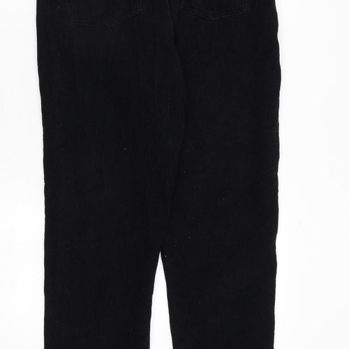 BDG Womens Black Cotton Trousers Size 30 in L32 in Regular Zip