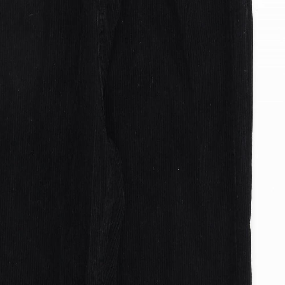 BDG Womens Black Cotton Trousers Size 30 in L32 in Regular Zip