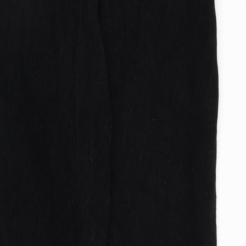 BDG Womens Black Cotton Trousers Size 30 in L32 in Regular Zip