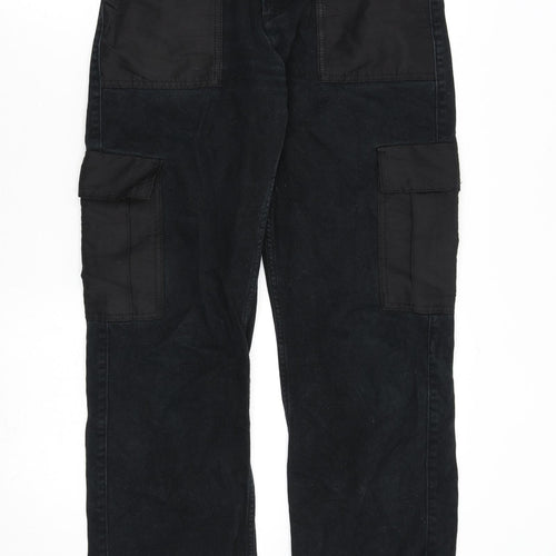 BDG Womens Black Cotton Straight Jeans Size S L27 in Regular Zip