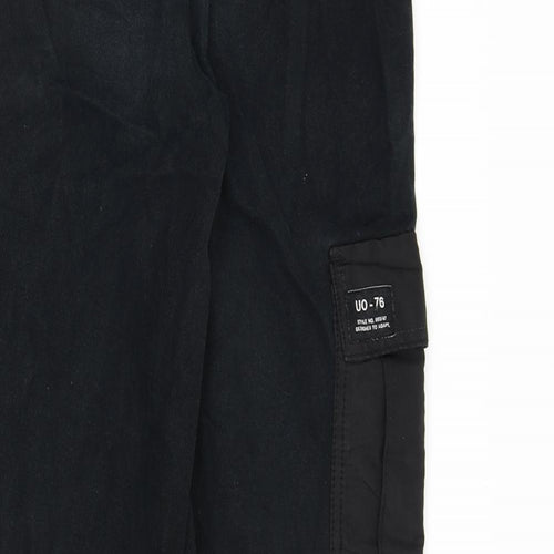 BDG Womens Black Cotton Straight Jeans Size S L27 in Regular Zip