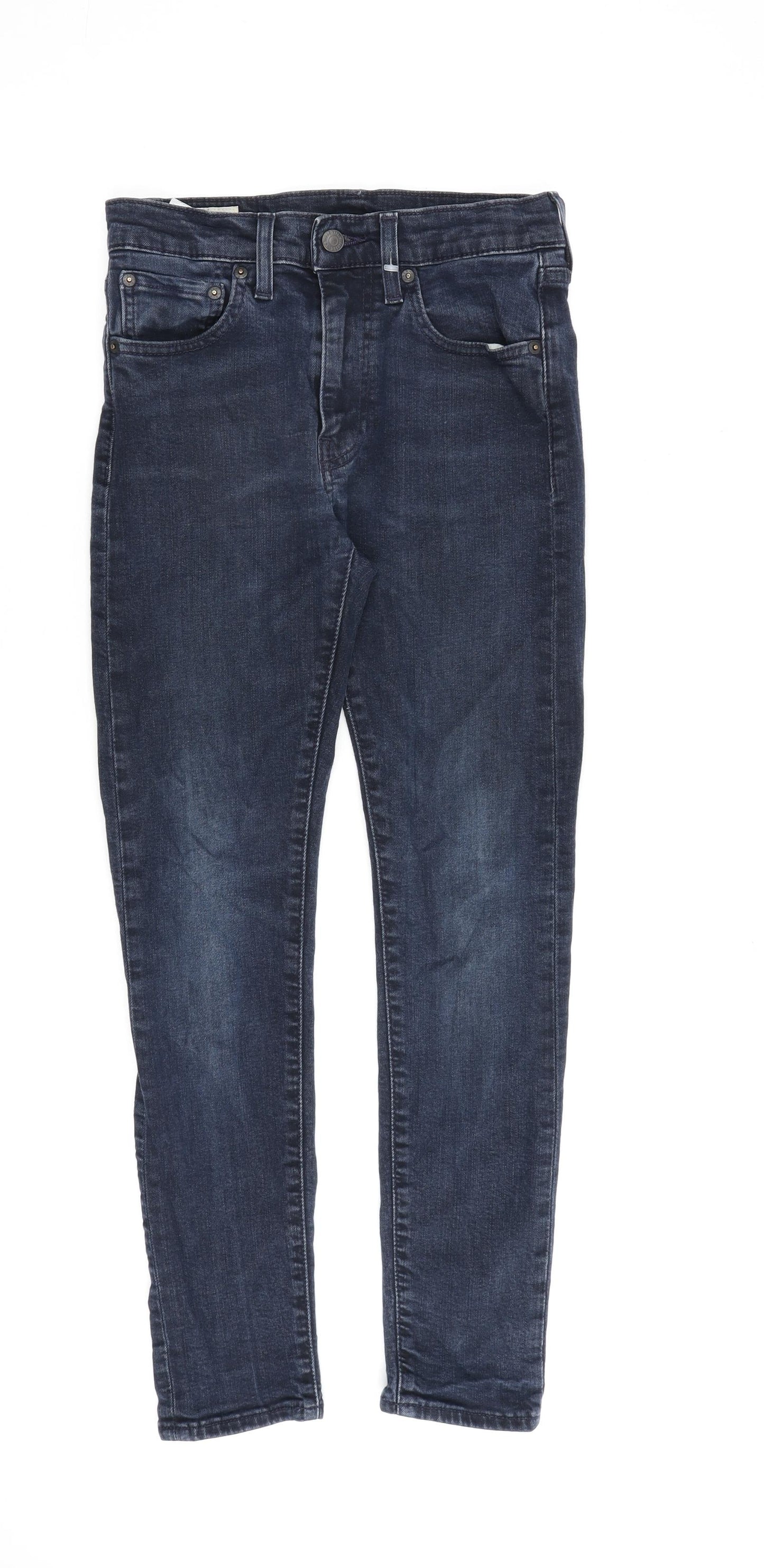 Levi's Mens Blue Cotton Skinny Jeans Size 30 in L30 in Regular Zip
